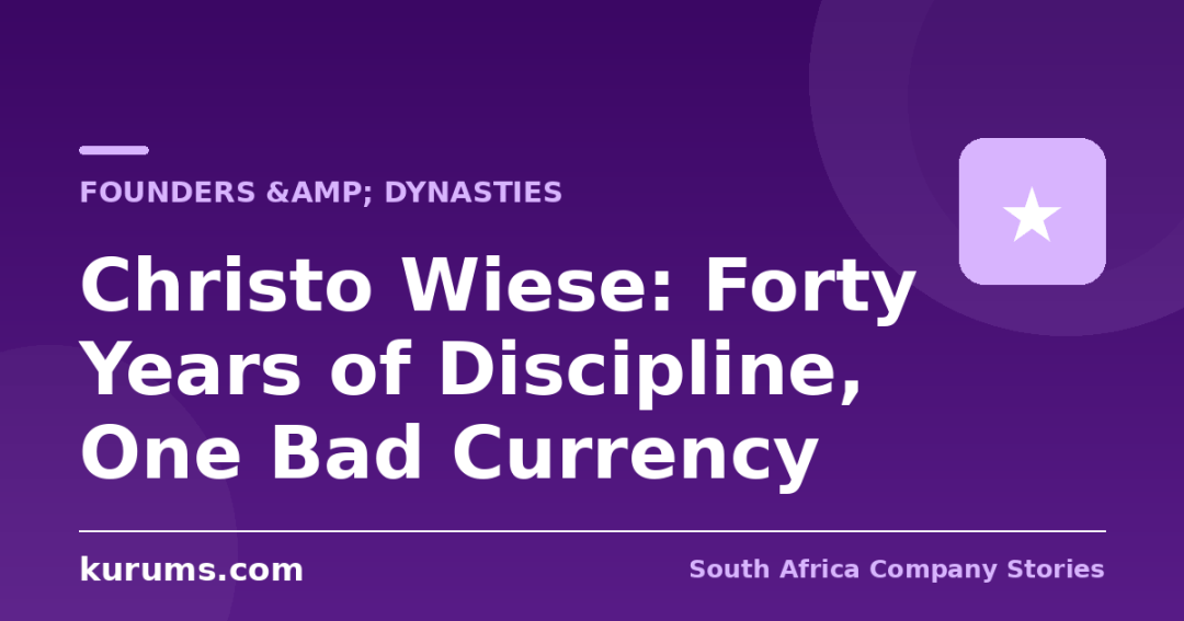Christo Wiese: Forty Years of Discipline, One Bad Currency