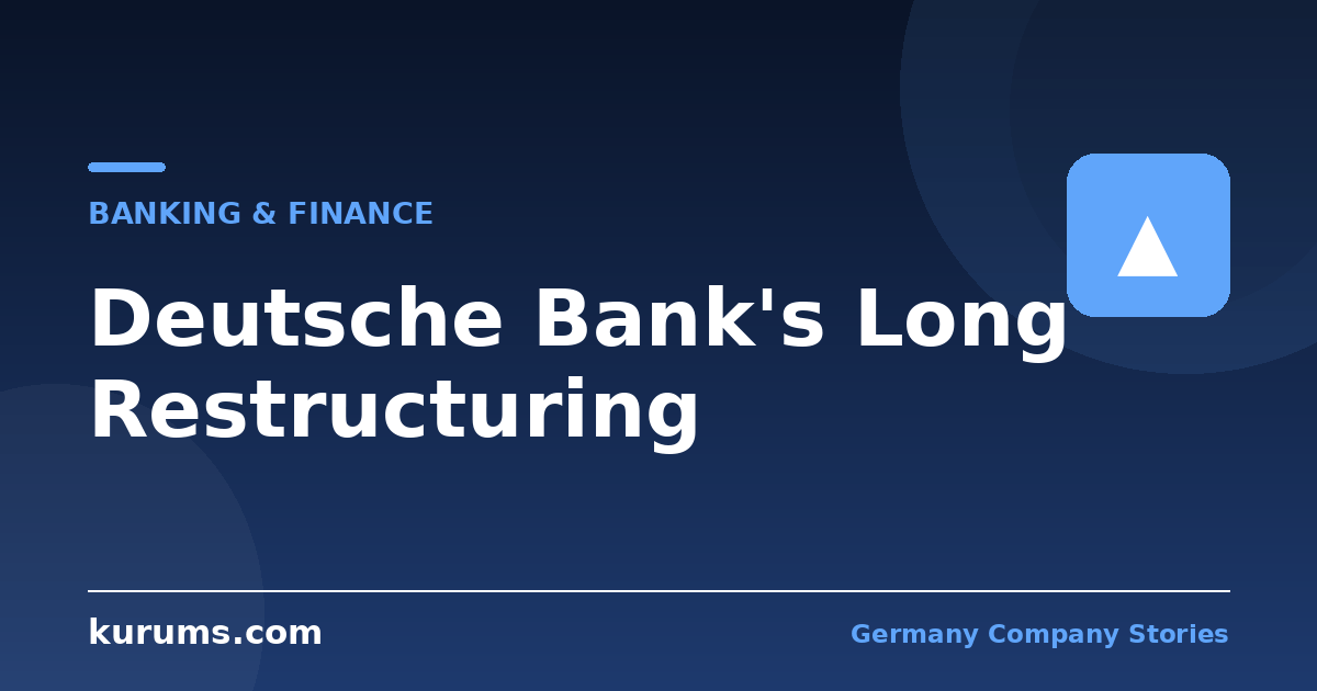 Deutsche Bank: Why the Restructuring Never Seemed to End