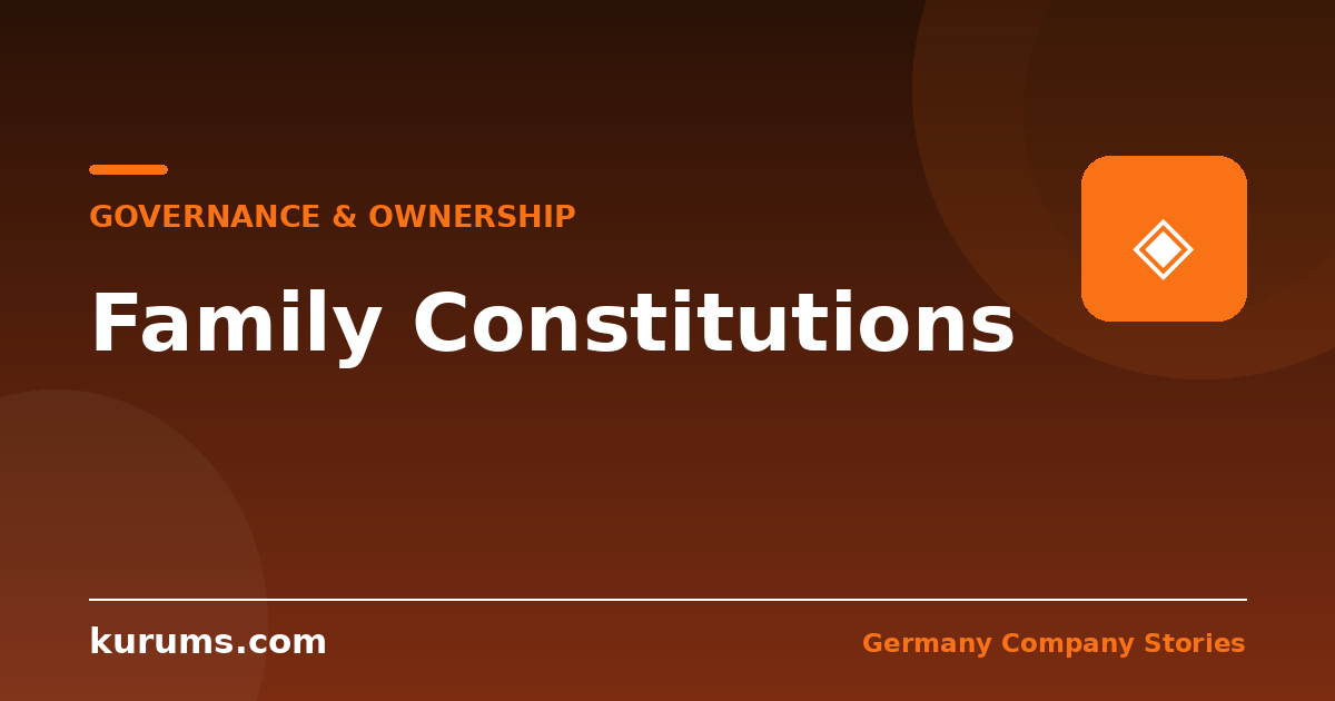 Family Constitutions: Governance for Owners Who Cannot Sell