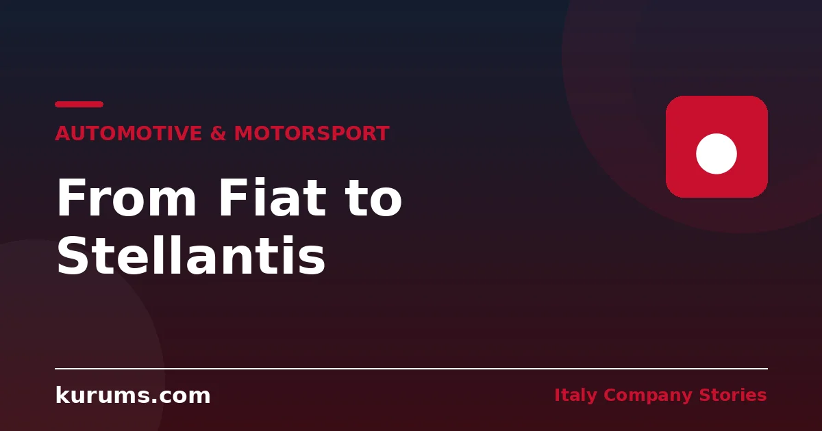 From Fiat to Stellantis: How Italy's Auto Giant Reinvented Itself