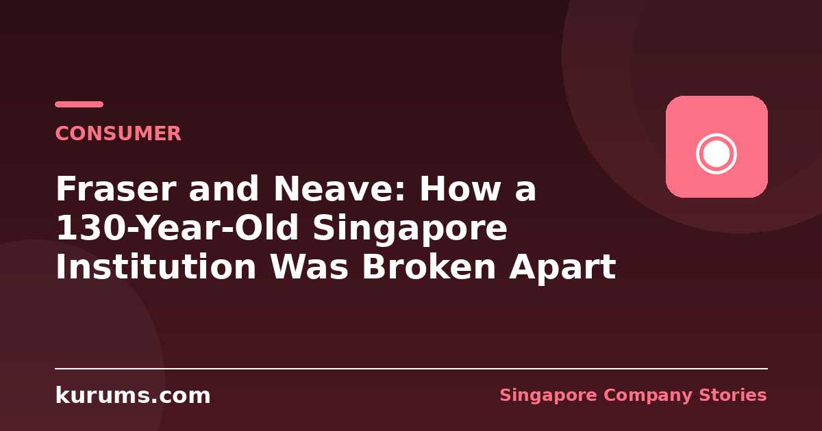 Fraser and Neave: How a 130-Year-Old Singapore Institution Was Broken Apart
