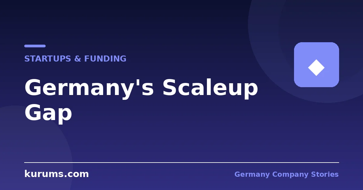 Germany's Scaleup Gap: Why 92% of Exits Are Trade Sales