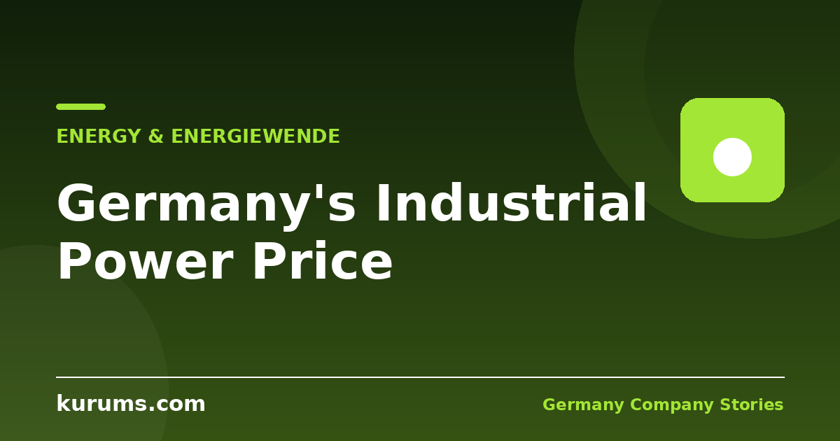 Germany's Industrial Electricity Price: How the 5-Cent Scheme Actually Works