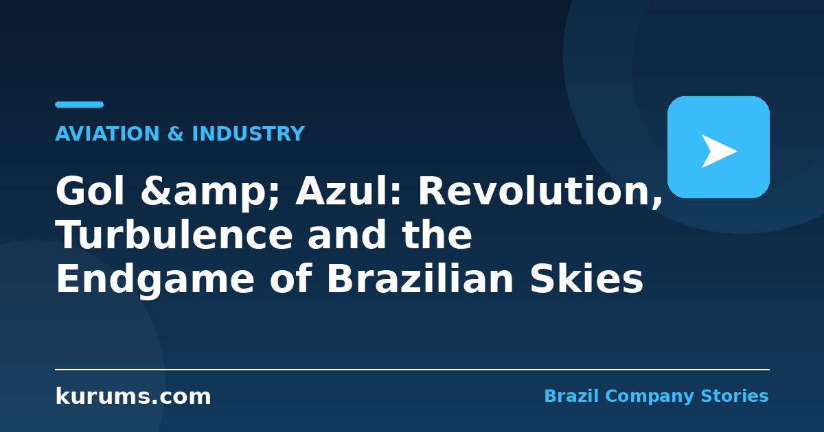 Gol & Azul: Revolution, Turbulence and the Endgame of Brazilian Skies