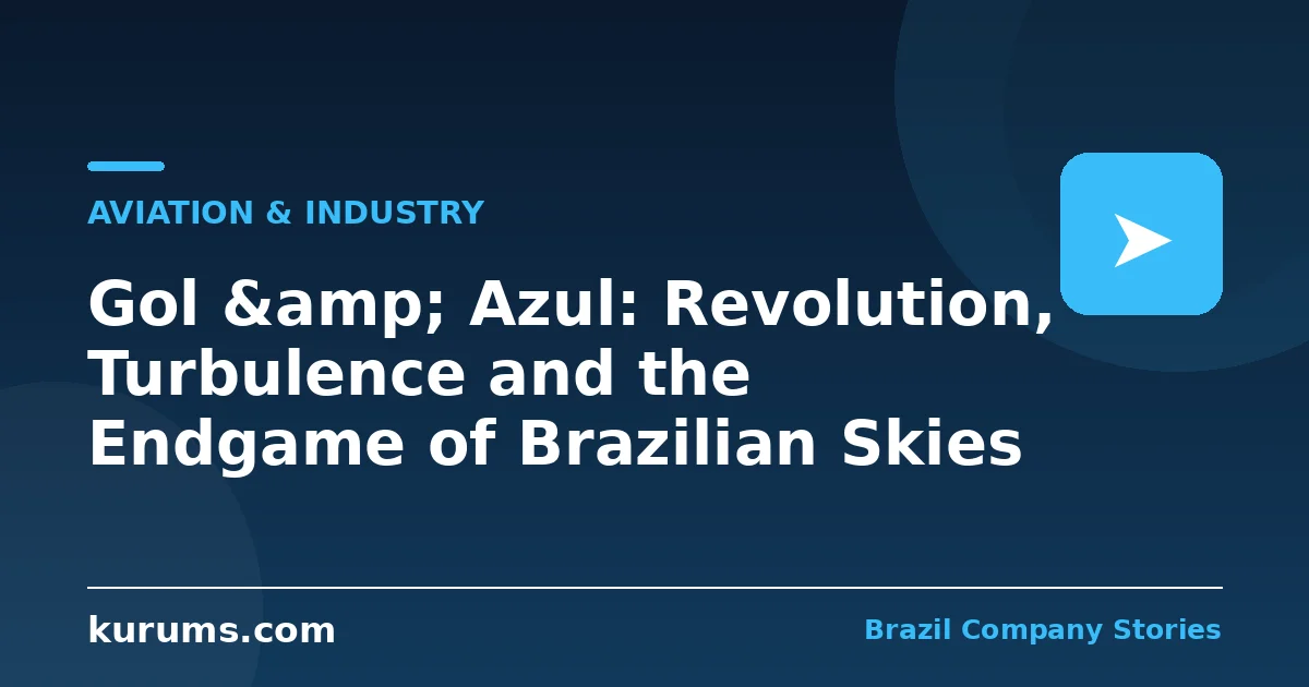 Gol & Azul: Revolution, Turbulence and the Endgame of Brazilian Skies