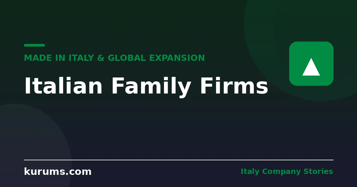 Italian Family Firms: Global Growth Without Losing Control