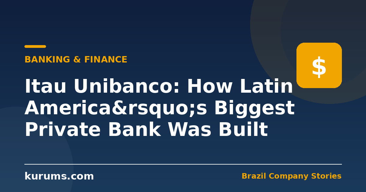 Itau Unibanco: How Latin America’s Biggest Private Bank Was Built