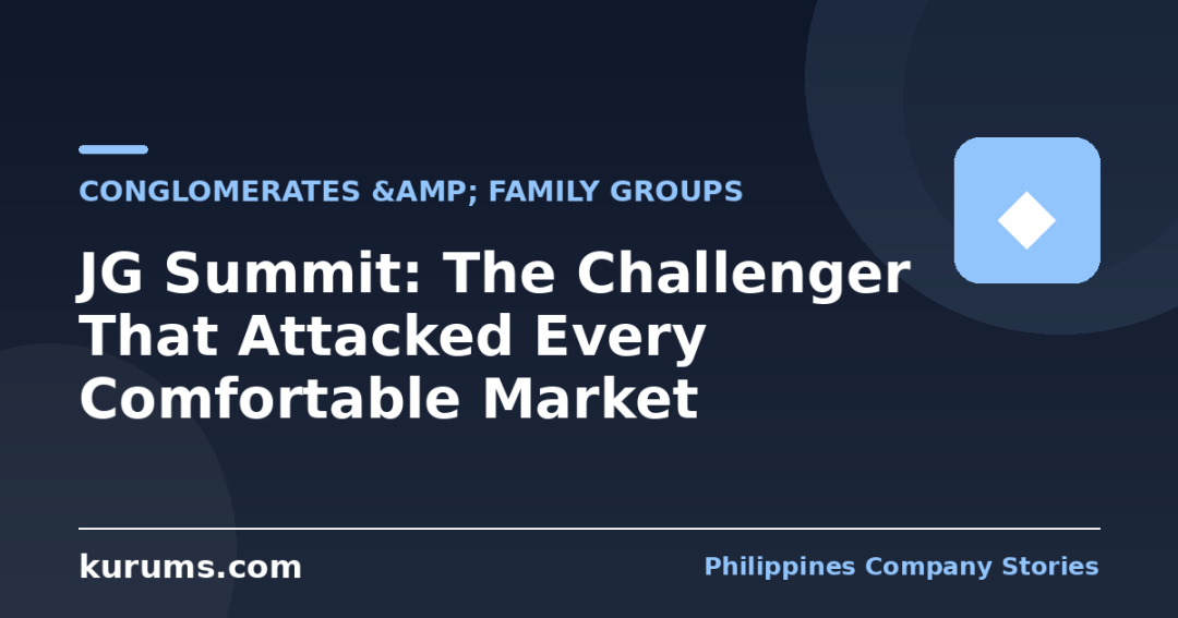JG Summit: The Challenger That Attacked Every Comfortable Market
