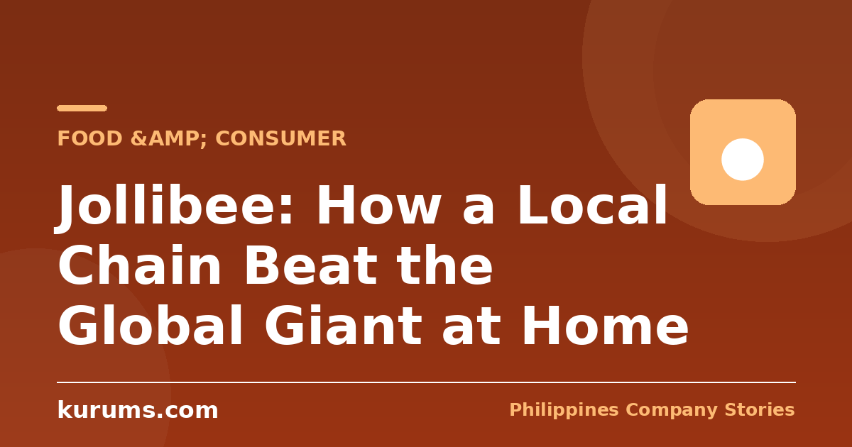 Jollibee: How a Local Chain Beat the Global Giant at Home