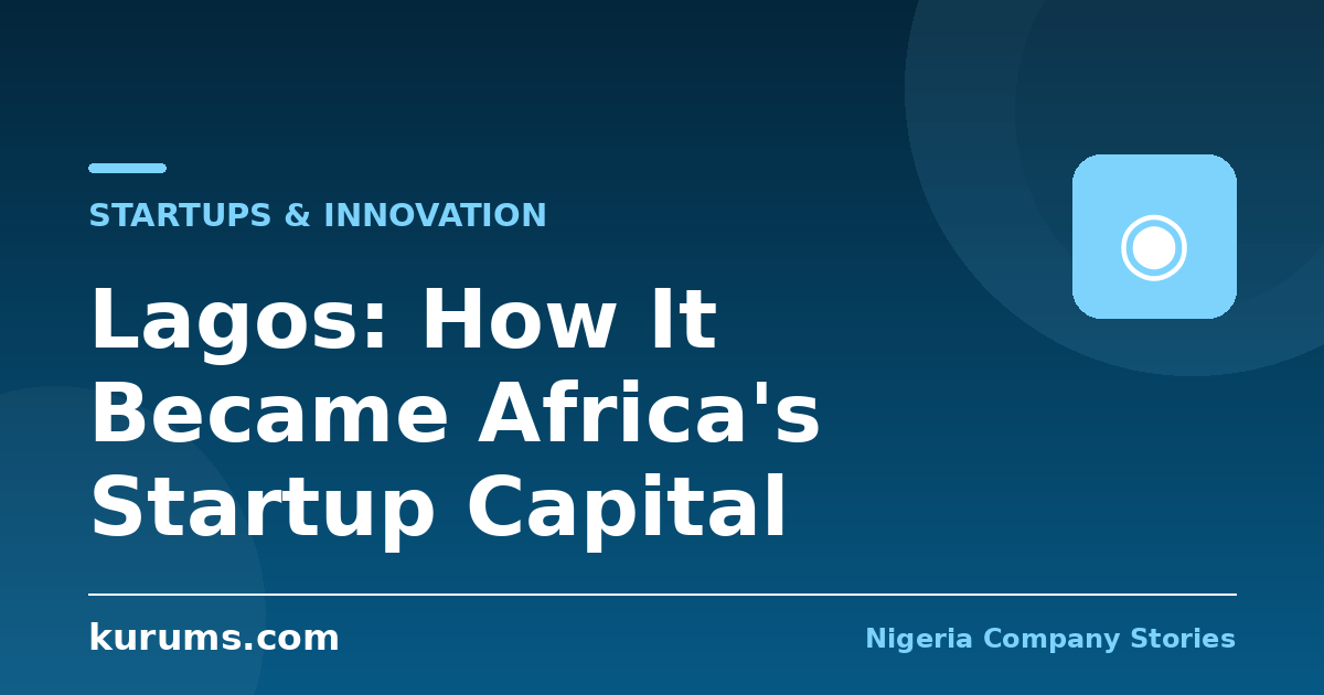 Lagos: How It Became Africa's Startup Capital
