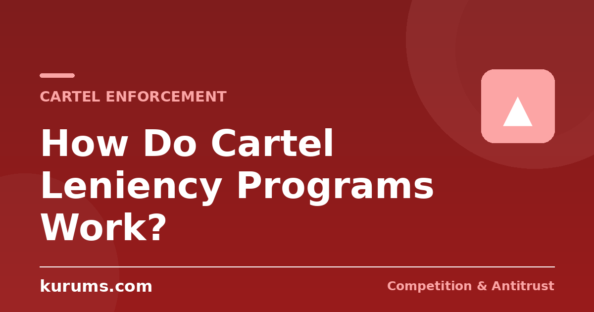 How Do Cartel Leniency Programs Work? Immunity, Markers and the Race to Confess