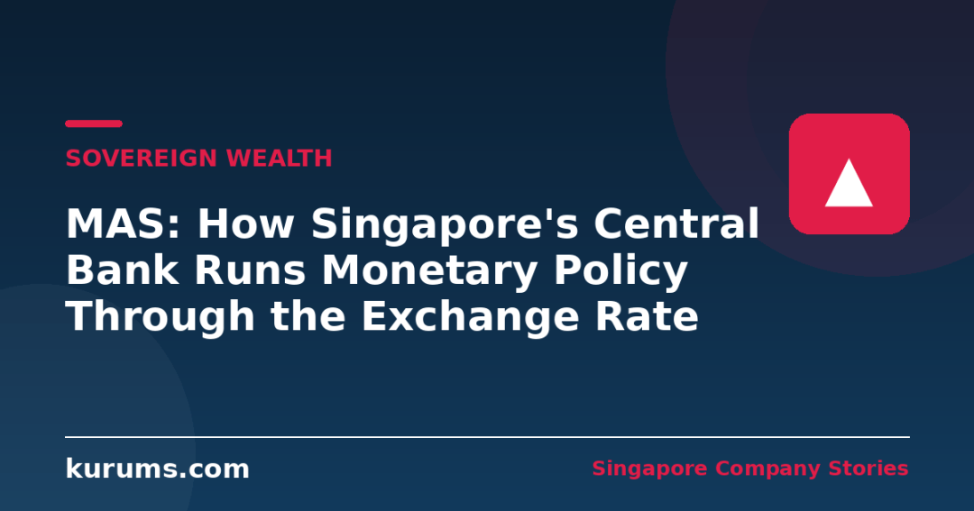 MAS: How Singapore's Central Bank Runs Monetary Policy Through the Exchange Rate
