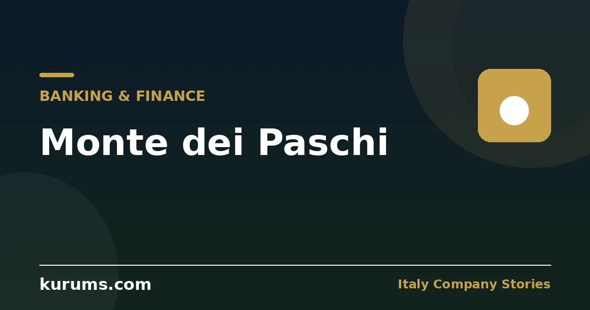 Monte dei Paschi: The World's Oldest Bank in Crisis