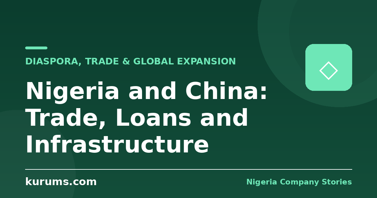 Nigeria and China: Trade, Loans and Infrastructure