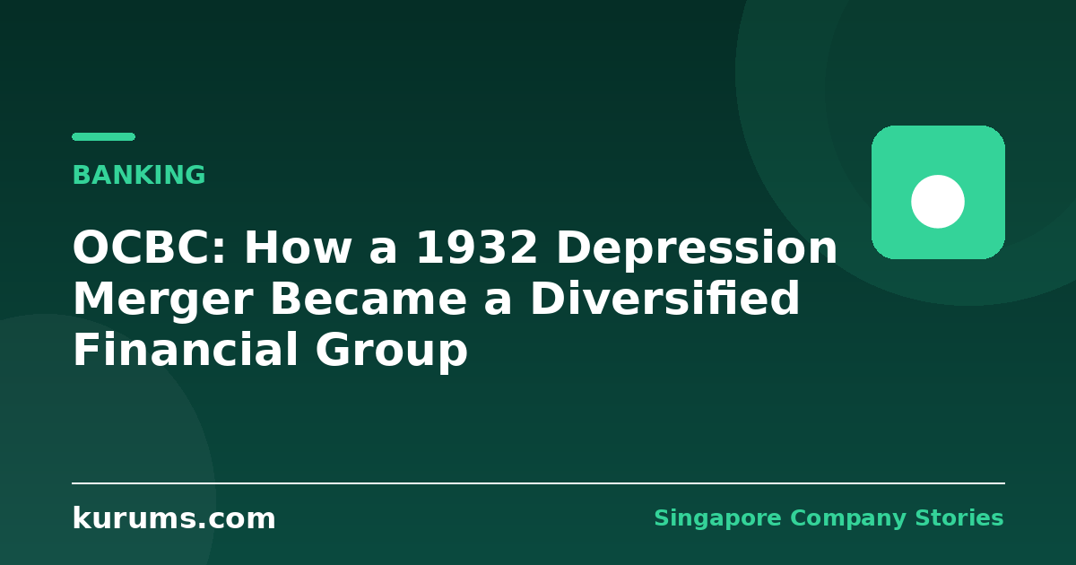 OCBC: How a 1932 Depression Merger Became a Diversified Financial Group