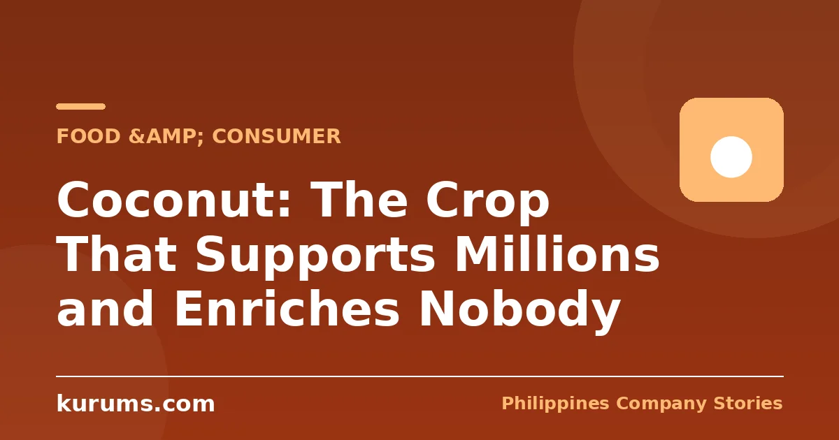 Coconut: The Crop That Supports Millions and Enriches Nobody
