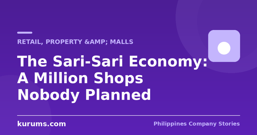 The Sari-Sari Economy: A Million Shops Nobody Planned