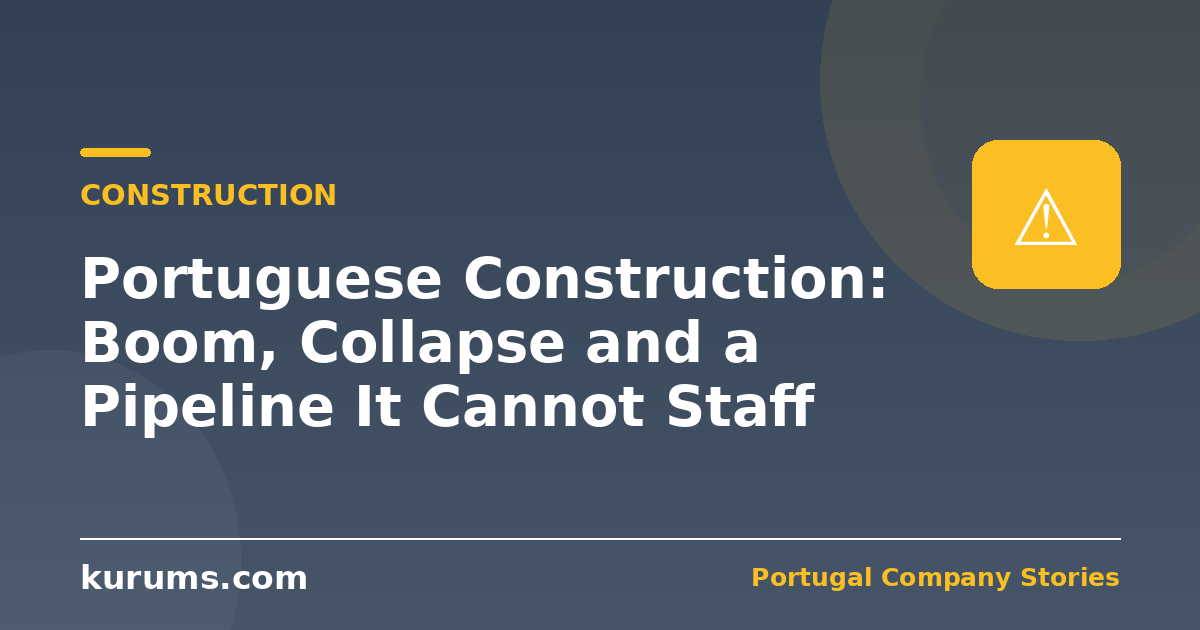 Portuguese Construction: Boom, Collapse and a Pipeline It Cannot Staff