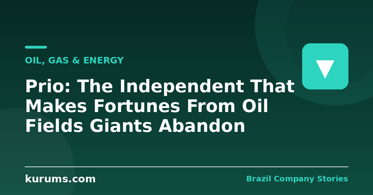 Prio: The Independent That Makes Fortunes From Oil Fields Giants Abandon