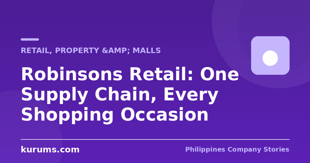 Robinsons Retail: One Supply Chain, Every Shopping Occasion