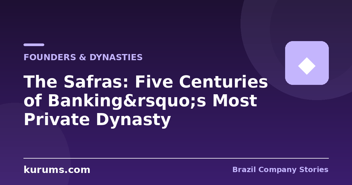 The Safras: Five Centuries of Banking’s Most Private Dynasty
