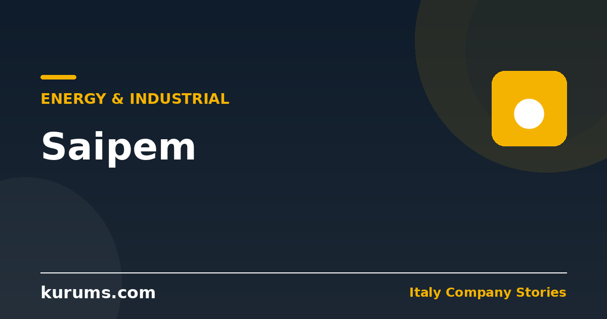 Saipem: Building the World's Energy Infrastructure