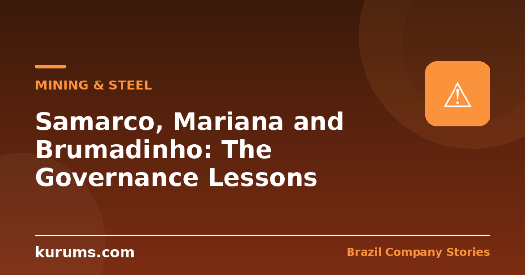 Samarco, Mariana and Brumadinho: The Governance Lessons Written in Mud