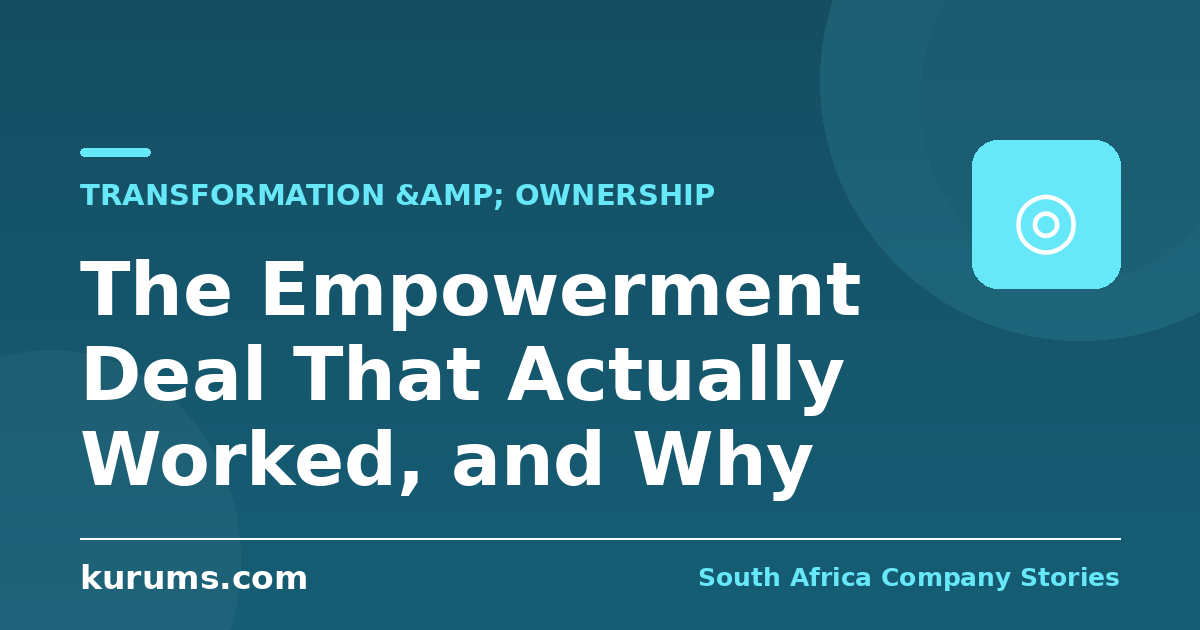 The Empowerment Deal That Actually Worked, and Why