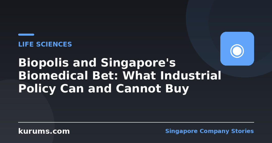 Biopolis and Singapore's Biomedical Bet: What Industrial Policy Can and Cannot Buy