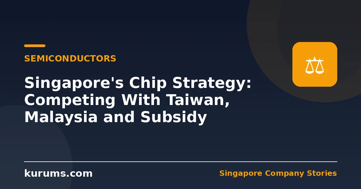 Singapore's Chip Strategy: Competing With Taiwan, Malaysia and Subsidy Programmes