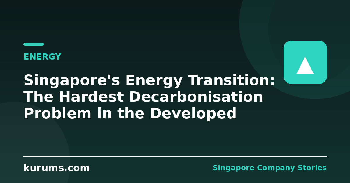 Singapore's Energy Transition: The Hardest Decarbonisation Problem in the Developed World