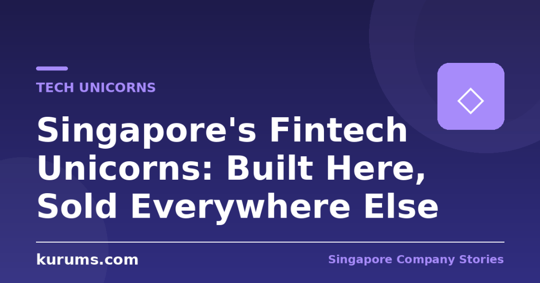 Singapore’s Fintech Unicorns: Built Here, Sold Everywhere Else