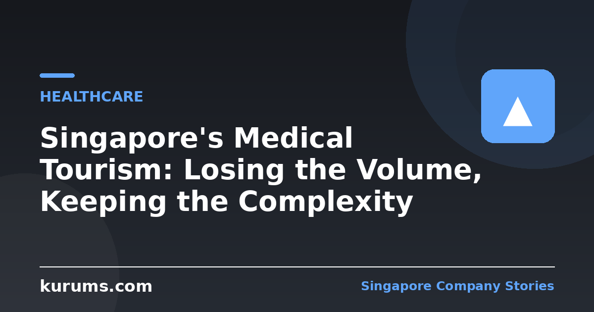 Singapore's Medical Tourism: Losing the Volume, Keeping the Complexity