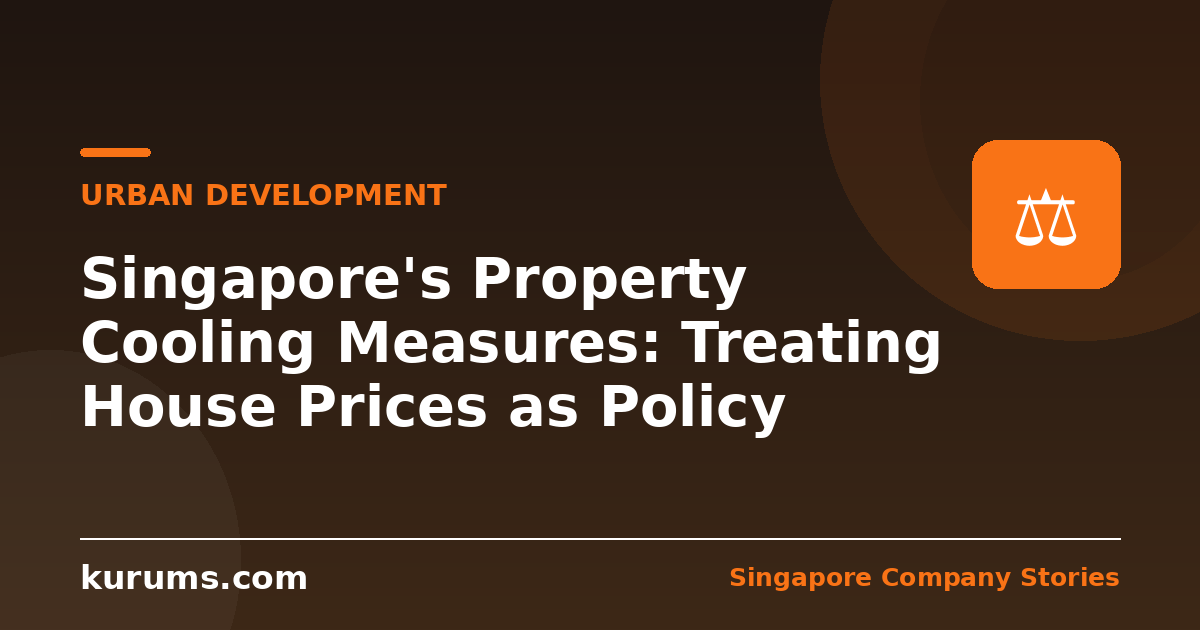 Singapore's Property Cooling Measures: Treating House Prices as Policy