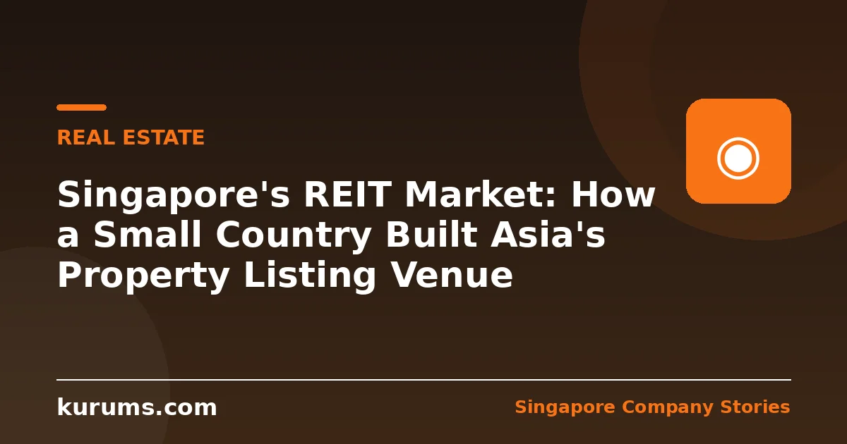 Singapore's REIT Market: How a Small Country Built Asia's Property Listing Venue