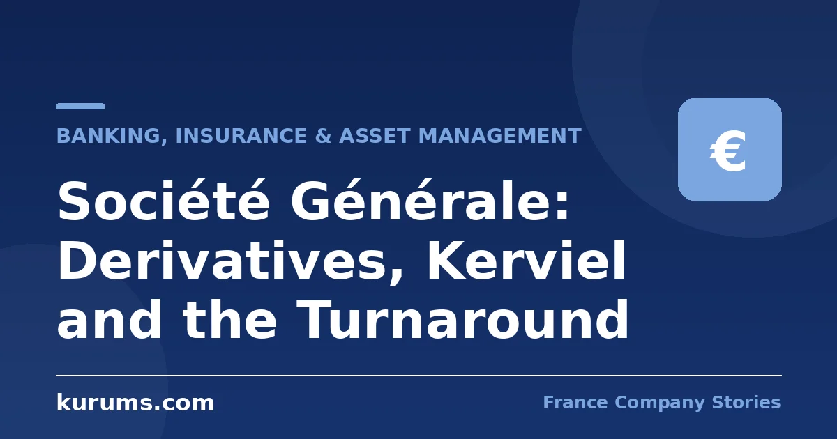 Société Générale: Derivatives, Kerviel and the Turnaround
