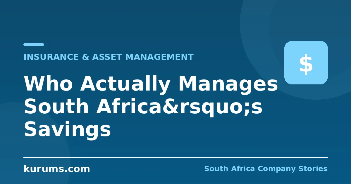 Who Actually Manages South Africa’s Savings