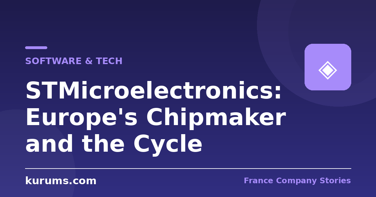 STMicroelectronics: Europe's Chipmaker and the Cycle
