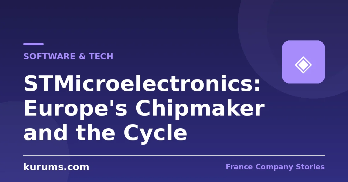 STMicroelectronics: Europe's Chipmaker and the Cycle
