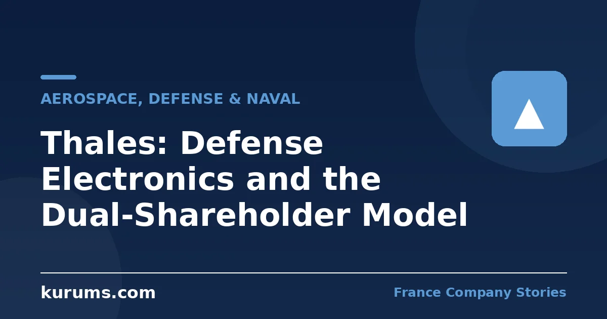 Thales: Defense Electronics and the Dual-Shareholder Model