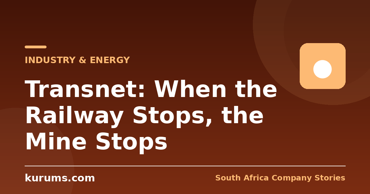 Transnet: When the Railway Stops, the Mine Stops