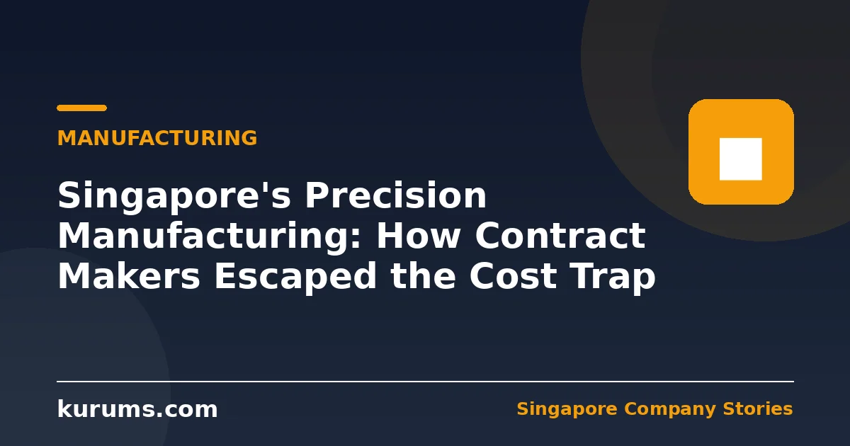 Singapore's Precision Manufacturing: How Contract Makers Escaped the Cost Trap