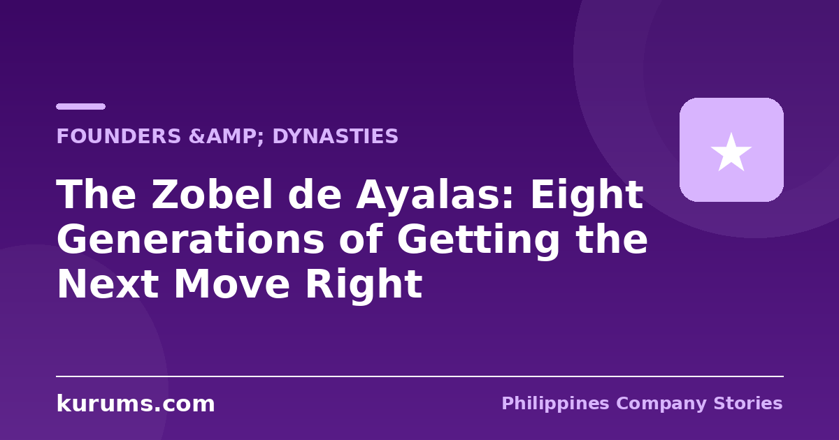 The Zobel de Ayalas: Eight Generations of Getting the Next Move Right