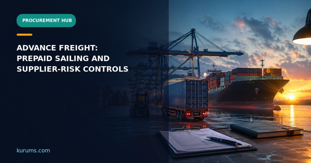 Advance Freight and Prepaid Commitments: Sailing Reservation and Supplier-Risk Controls