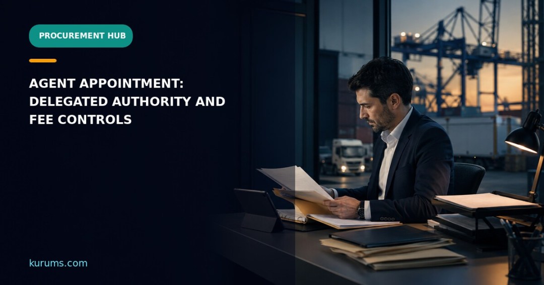 Procurement Hub featured cover for Agent Appointment and Delegated Authority: Forwarder Representation and Fee Controls