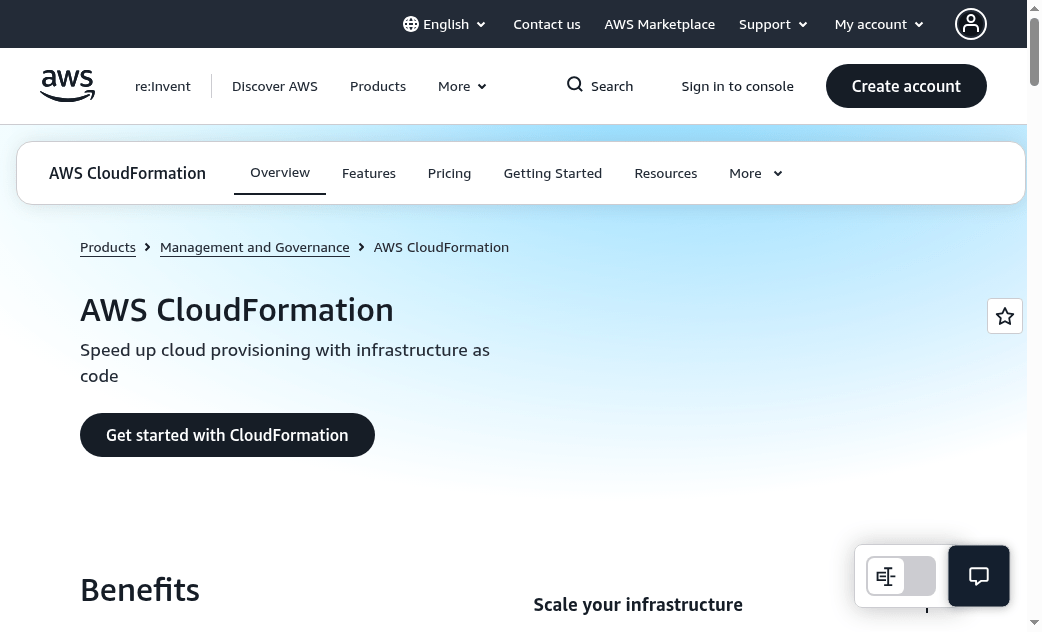 AWS CloudFormation & AWS CDK official homepage