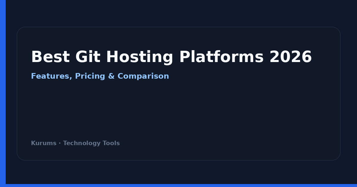 Best Git Hosting Platforms 2026 cover