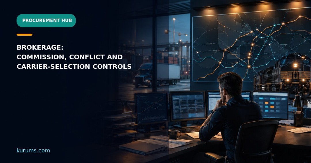 Brokerage and Freight Commission: Intermediary Fee, Conflict and Carrier-Selection Controls