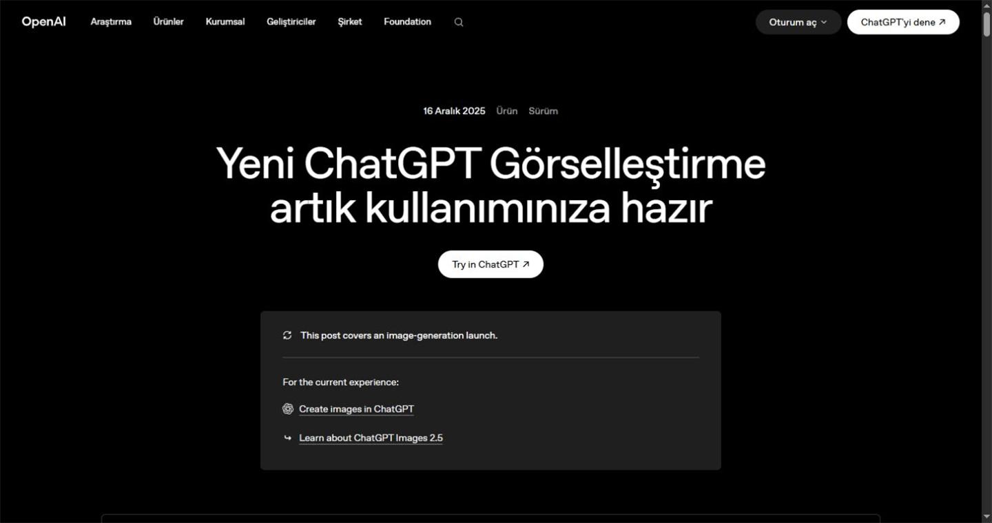 ChatGPT Images official product page