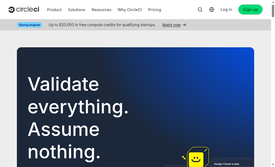 CircleCI official homepage